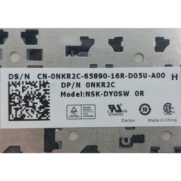Клавиатура 0NKR2C, NSK-DY0SW, Dell Inspiron N5110, 15R — изображение 3