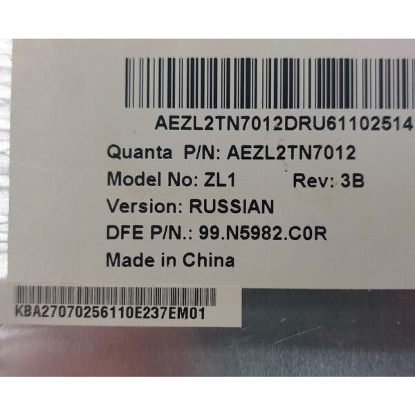 Клавиатура AEZL2TN7012, Acer Aspire 3680, 5600, 5670, 3000, 5600, 3020, 3630, 5050, 1640 — изображение 3