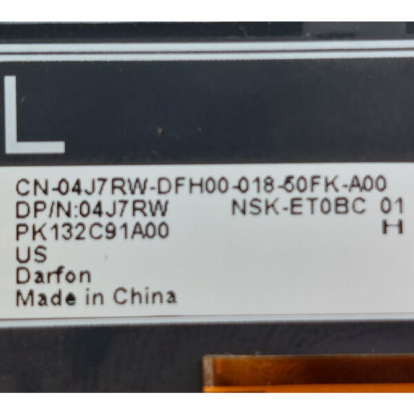 Клавиатура 04J7RW, PK132C91A00, Dell XPS 13 7390 2 in 1 — изображение 3