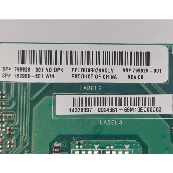 Материнская плата IPM17-DD, 799929-001, HP Envy 750-114, LGA115X, DDR3 — изображение 3