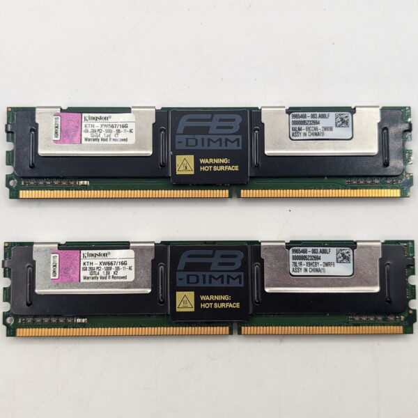 Модуль памяти KTH-XW667/16G, Kingston, DDR2, 16Gb Kit (2 x 8Gb), 5300