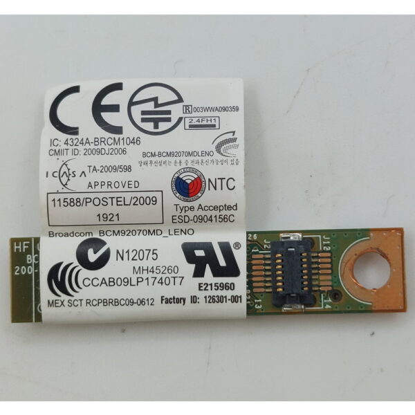 Bluetooth модуль 60Y3199, Lenovo Thinkpad W510, T510, L512