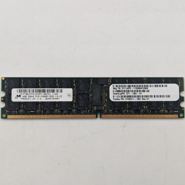 Модуль памяти MT36HTF51272PY-667, 371-1901-01, CF00371-1901, Micron, Oracle, Fujitsu, DDR2, 4Gb, 5300