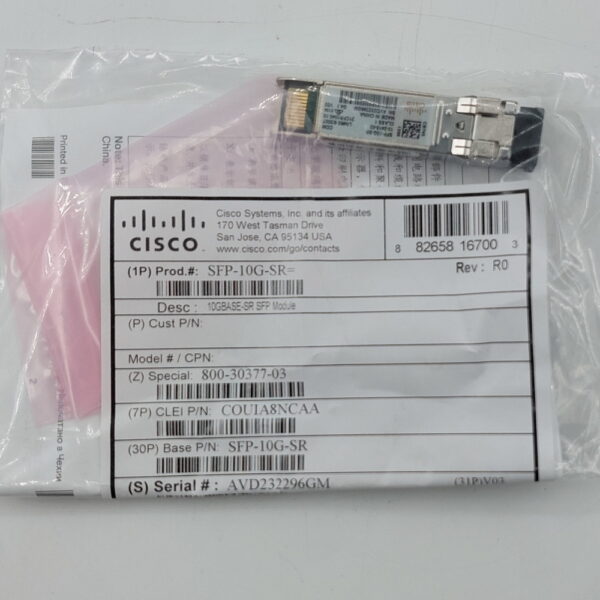 Трансивер SFP-10G-SR, Cisco, 10 Gb — изображение 3