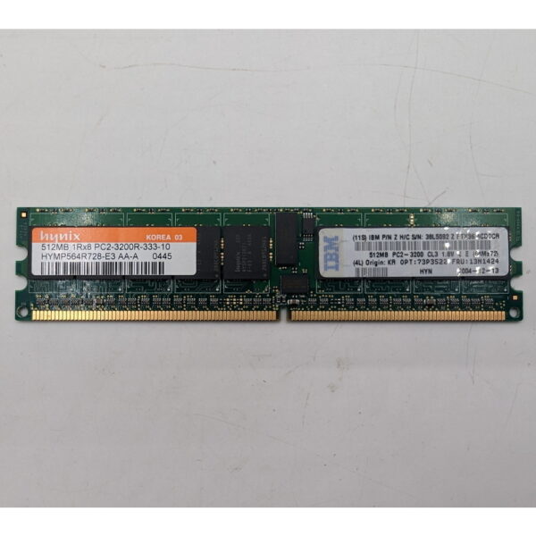 Модуль памяти 13N1424, 38L5092, HYMP564R728-E3, 73P3522, SK Hynix, IBM, DDR2, 512MB, 3200
