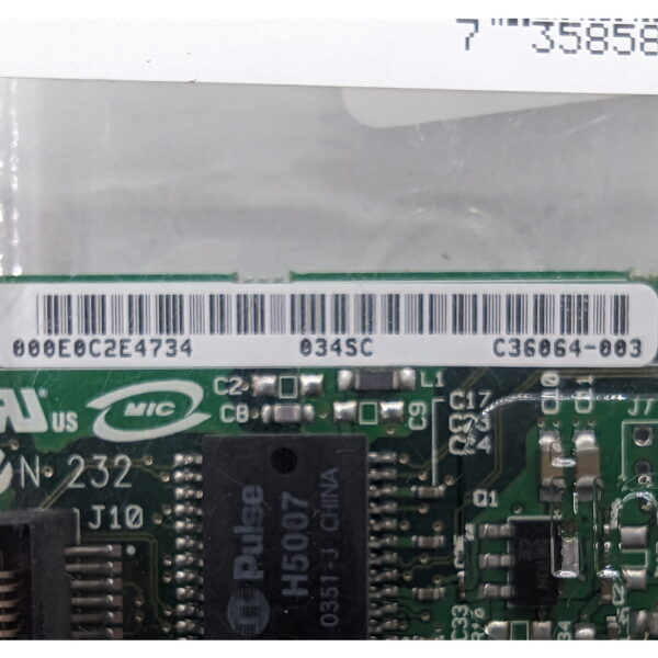 Сетевая карта Intel, C36064-003, PCI, 10/100/1000 Мбит/с — изображение 2