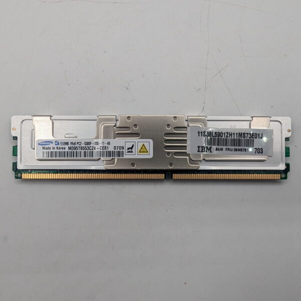 Модуль памяти M395T6553CZ4-CE61, 39M5781, 38L5901, Samsung, IBM, DDR2, 512MB, 5300