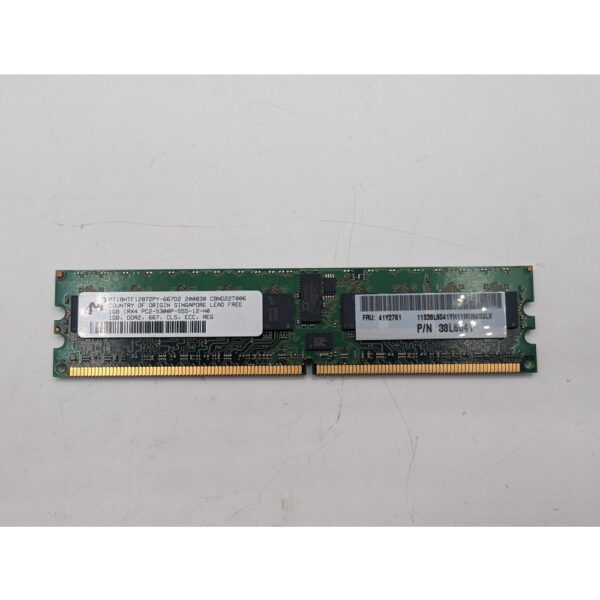 Модуль памяти 41Y2761, MT18HTF12872PY-667, 38L6041, 41Н2761, Micron, IBM, DDR2, 1Gb, 5300
