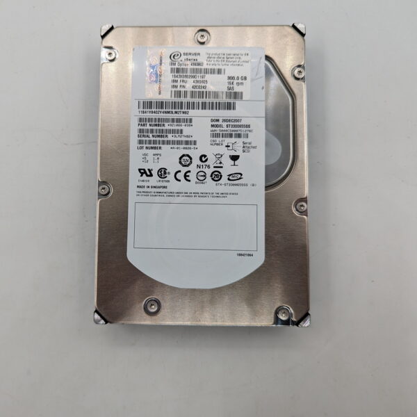 Жесткий диск 43X0802, 42C0242, 43X0805, ST3300655SS, IBM, Seagate, 300 Гб, SAS, 3.5