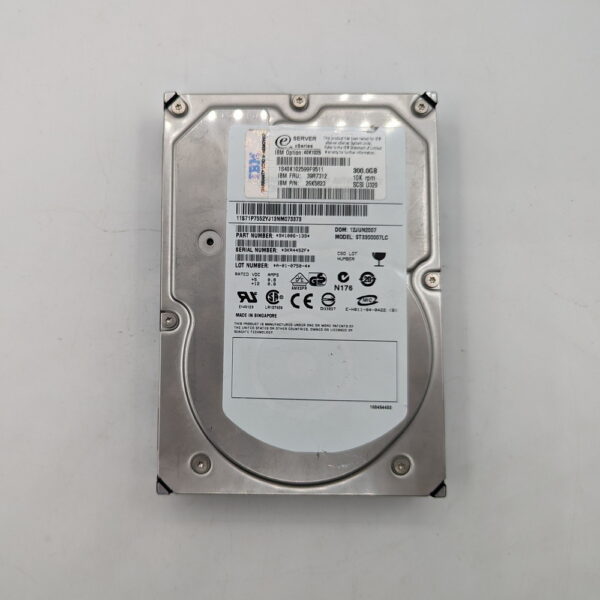 Жесткий диск 39R7312, 40K1025, 26K5823, ST3300007LC, IBM, Seagate, 300 Гб, SCSI, 3.5