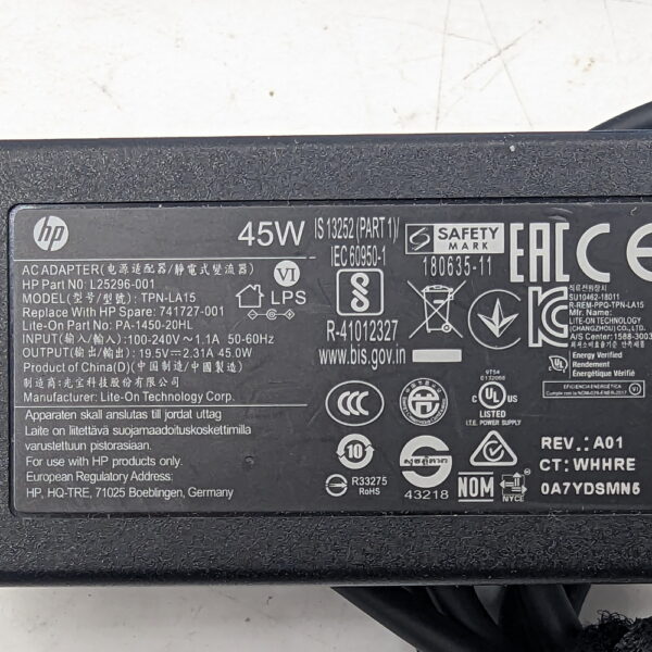 Док станция L13899-001, L16133-001, HP USB-C Dock G4, c оригинальным БП 45W (L25296-001, TPN-LA15, 741727-001, PA-1450-20HL) — изображение 3