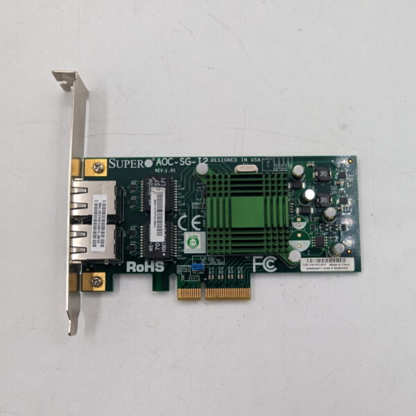 Сетевая карта Supermicro, AOC-SG-I2, PCI-E, 2 X 10/100/1000 Мбит/с