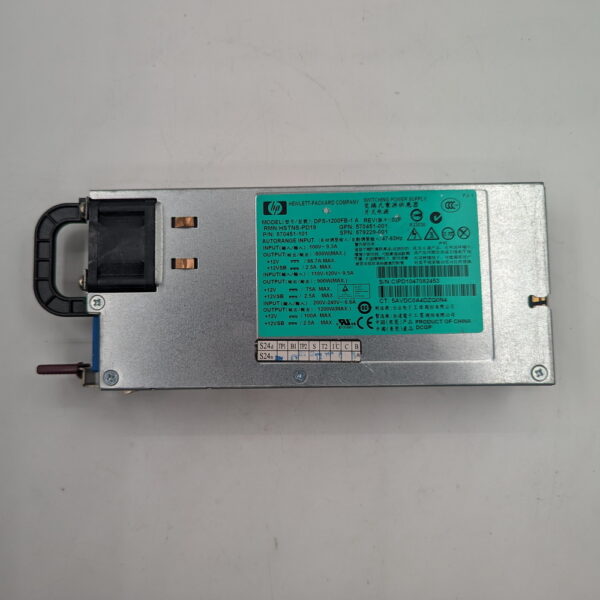 Блок питания 570451-101, HSTNS-PD19, DPS-1200FB-1A, HP DL360 G6, DL360 G7, DL370 G6, DL380, 1200W