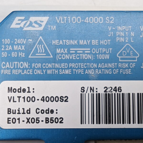 Блок питания VLT100-4000, EOS, 5V 12A, 12V 4A — изображение 3