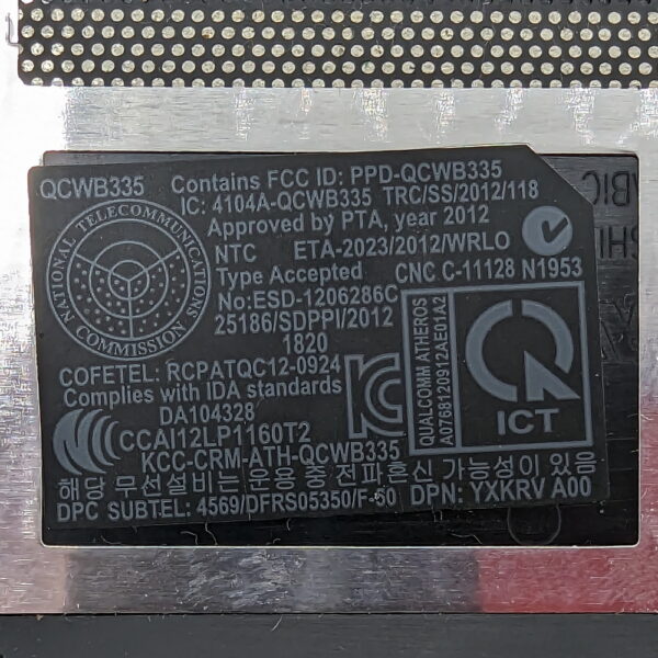 Крышка DDR, HDD, WI-FI 0R2P7H, Dell Inspiron 15 3000 3541 3542 — изображение 3