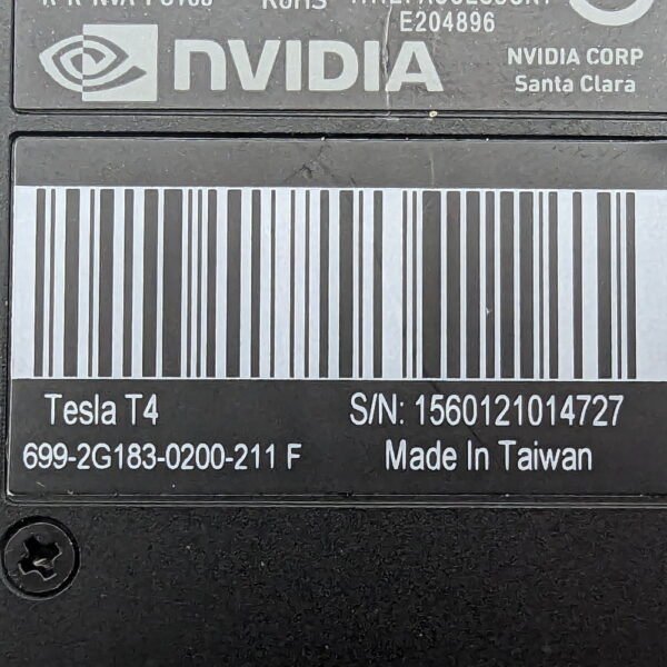 Видеокарта 699-2G183-0200-211, 900-2G183-0000-000, NVIDIA TESLA T4, 16GB — изображение 3