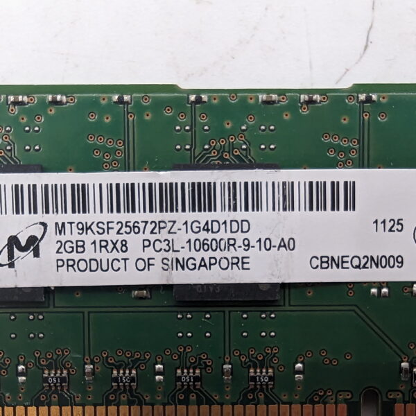 Модуль памяти MT9KSF25672PZ-1G4, Micron, DDR3, 2Gb, 10600 — изображение 2