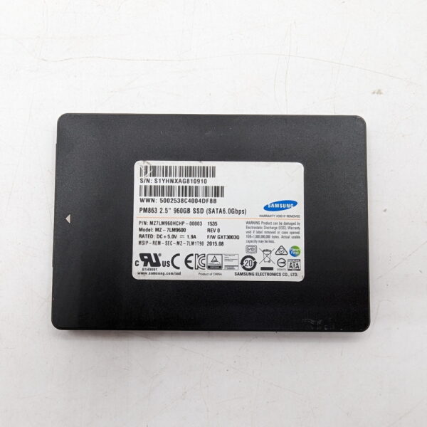 SSD диск MZ7LM960HCHP-00003, MZ-7LM960, PM863, Samsung, 960 Гб, SATA, 2.5