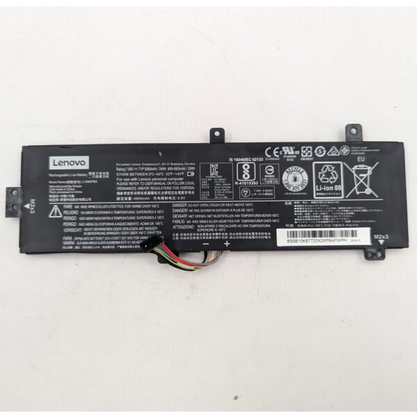 Аккумулятор L15M2PB5, Lenovo IdeaPad 310-15, 510-15IKB, 510-15ISK, 7.6V, 3816mAh, СОСТОЯНИЕ НЕ ИЗВЕСТНО, ПРОДАЕТСЯ КАК ЗАГЛУШКА! — изображение 2