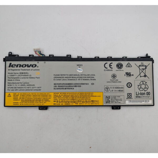 Аккумулятор L13S6P71, Lenovo Yoga 2 13, 4520mAh, 11.1V, СОСТОЯНИЕ НЕ ИЗВЕСТНО, ПРОДАЕТСЯ КАК ЗАГЛУШКА! — изображение 2