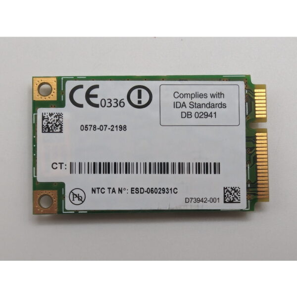Wi-Fi модуль 0578-07-2198, Intel