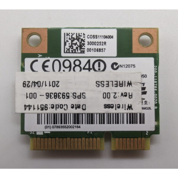 Wi-Fi модуль 593836-001, 593732-001, QDS-BRCM1050, HP Dm1, Dm2, Dm3, Dm4, Mini 110, G72, Dv7 — изображение 2