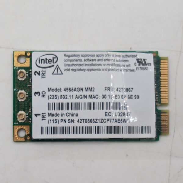 Wi-Fi модуль 42T0867, IBM ThinkPad T61, T61P, X61, X61S, X61T, R61, R61E