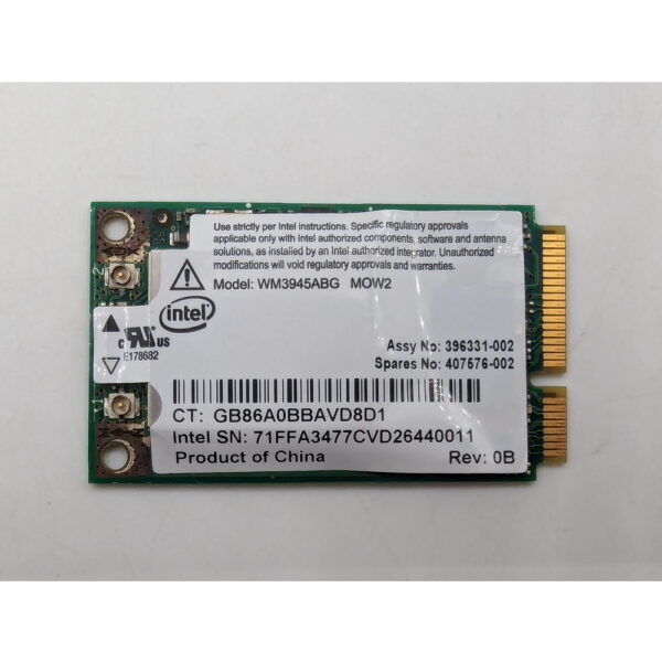 Wi-Fi модуль 452063-002, 407676-002, 396331-002, HP Pavilion DV2700 — изображение 2
