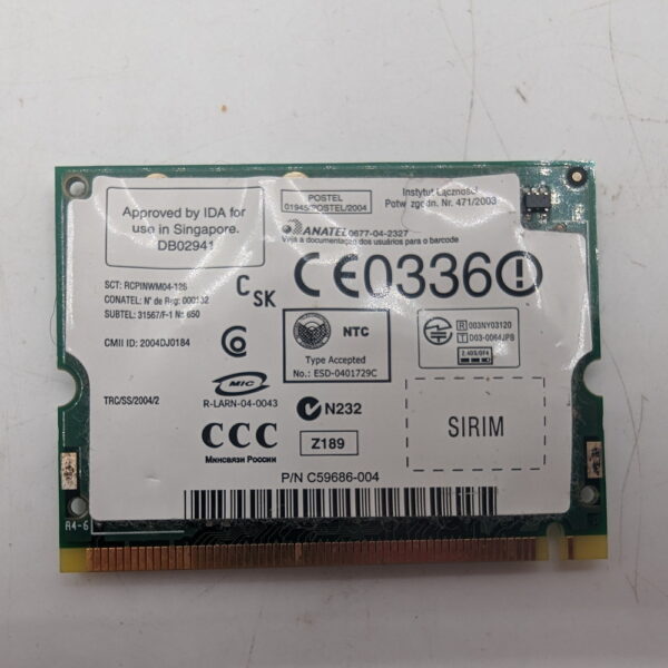 Wi-Fi модуль G86C0000X710, Toshiba Satellite L10-102 — изображение 2