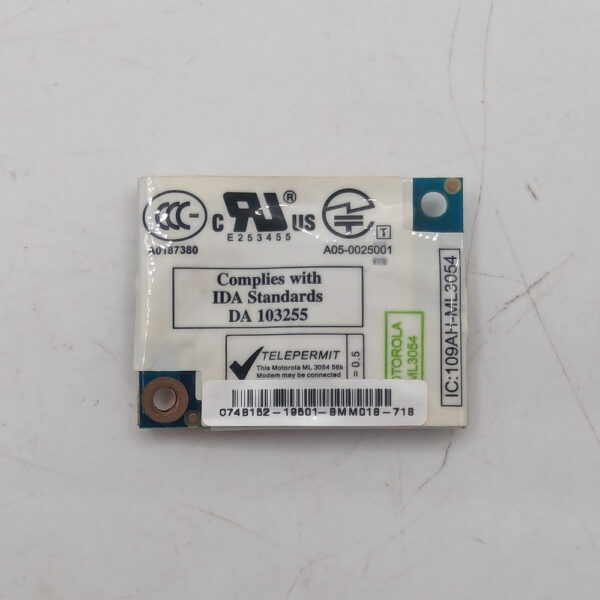 Модем 109AH-ML3054, Asus W7S, W6F, A6T, X50V