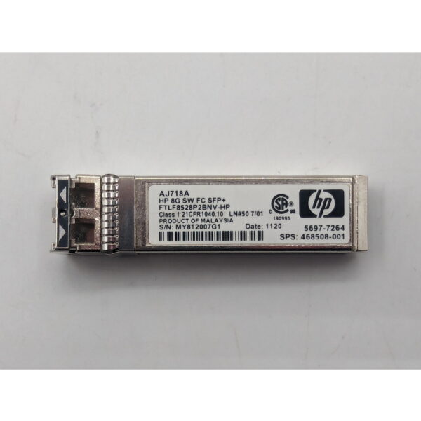 Трансивер 468508-002, FTLF8528P3BNV-HP, AJ718A, 5697-7264, HP, Finisar, 8 Gb