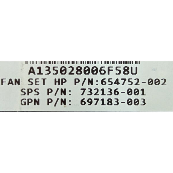 Вентилятор 654752-002, 732136-001, 697183-003, GFM0412SS, HP ProLiant DL360e Gen8, DL360p Gen8 — изображение 3