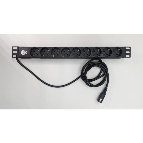 Блок розеток PH22-9D2, ITK, 9 розеток Schuko, 1U, С14