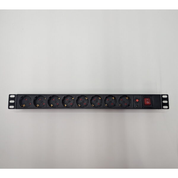Блок розеток TWT-PDU19-10A8P, Lanmaster, 8 розеток Schuko, 1U