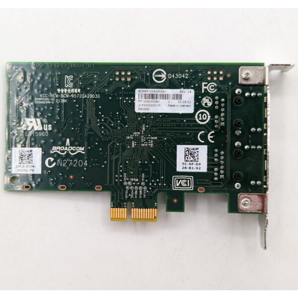 Сетевая карта Broadcom, BCM95720A2003AC, BCM5720-2P, PCI-E, 10/100/1000 Мбит/с — изображение 2