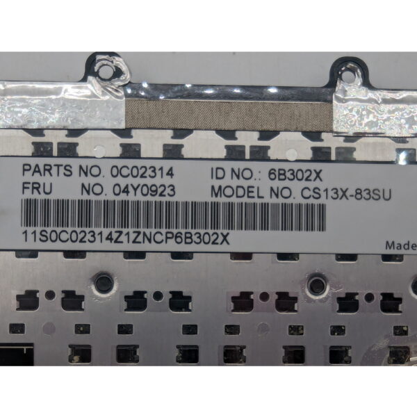 Клавиатура 04Y0923, CS13X-83SU, 0C02314, P-12M33SU-387W, Lenovo ThinkPad X250 — изображение 3