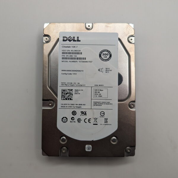 Жесткий диск 0F617N, ST3300657SS, Dell, Seagate, 300 Гб, SAS, 3.5