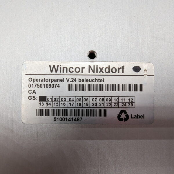 Панель оператора 01750109074б Wincor Nixdorf V.24 с подсветкой — изображение 3