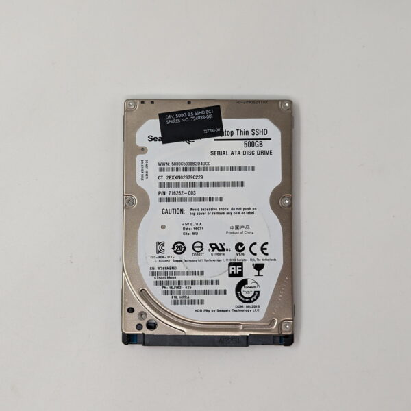 Жесткий диск ST500LM0001, 716262-003, Seagate, HP, 500 Гб, SATA, 2.5