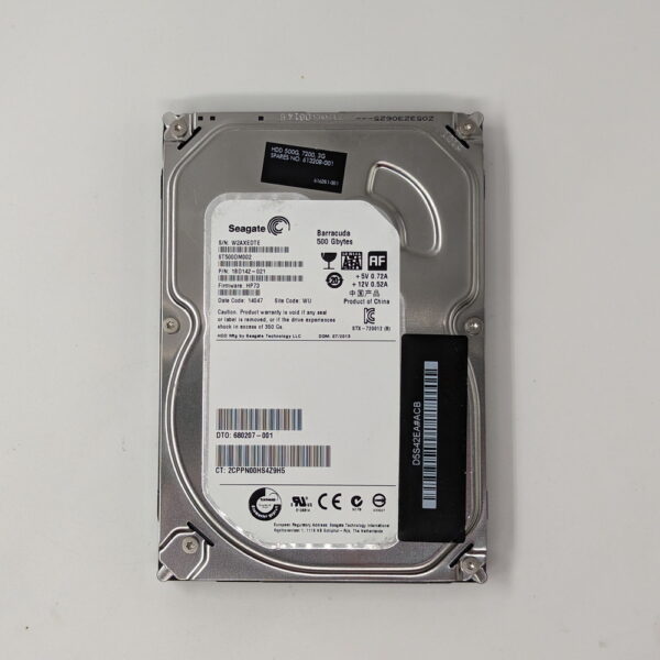 Жесткий диск ST500DM002, 633980-002, Seagate, HP, 500 Гб, SATA, 3.5