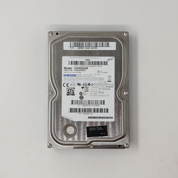Жесткий диск HD502HM/B, A8983-CA2A-A0ID5, 633986-001, HP, Samsung, 500 Гб, SATA, 3.5