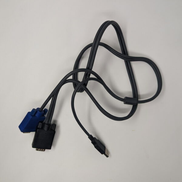 KVM кабель 2L-5201U, Aten с интерфейсами USB, VGA и разъемом SPHD 3-в-1, 1.2м