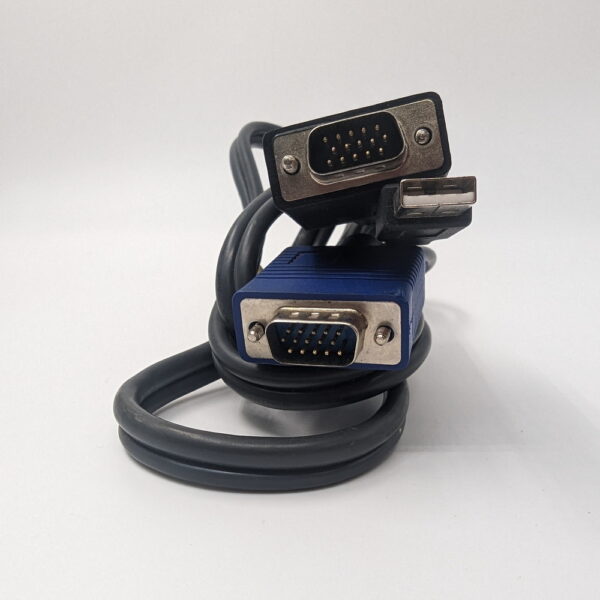 KVM кабель 2L-5201U, Aten с интерфейсами USB, VGA и разъемом SPHD 3-в-1, 1.2м — изображение 3