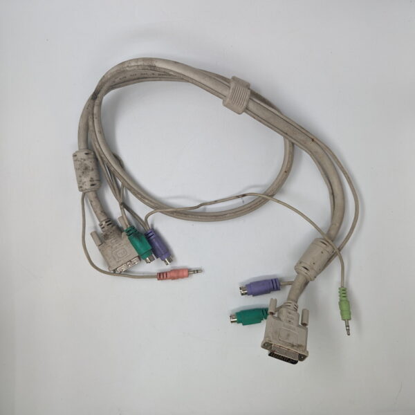 Кабель DVI-DVI + ps2 + audio jack, 1.2 м