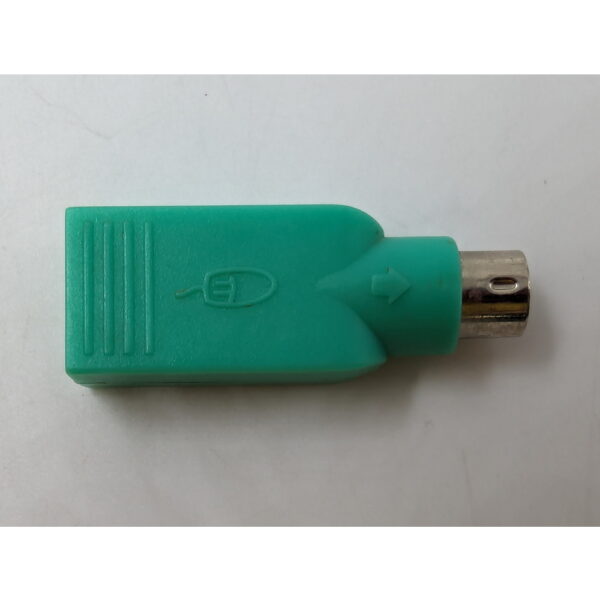 Переходник USB PS/2 (m) - USB A(f), зеленый