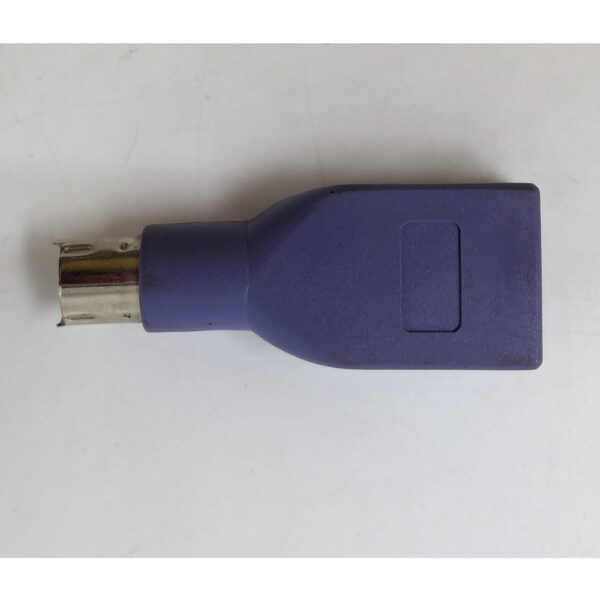 Переходник USB PS/2 (m) - USB A(f), фиолетовый (для мыши) — изображение 2