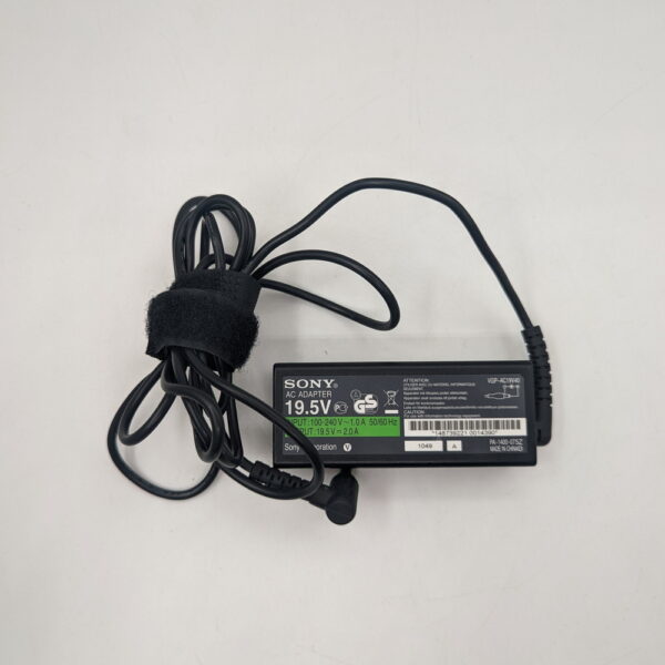 Адаптер питания VGP-AC19V40, PA-1400-07SZ, Sony 19.5V, 2A, 6.5-4.4мм с иглой в центре — изображение 3