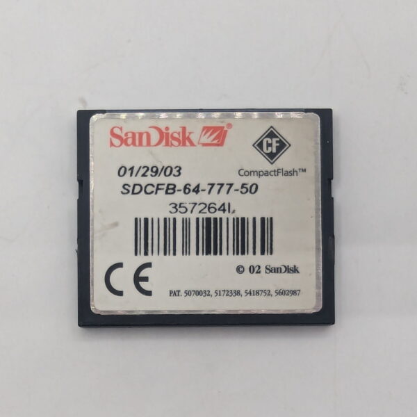 Карта памяти kdr 109 61/964, sdcfb-64-777-50, SanDisk, Ericsson, 32 Mb