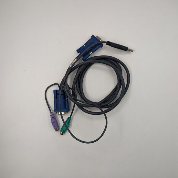 KVM кабель 2L-5302UP, Aten, с интерфейсами PS/2, USB, VGA, 1.8м