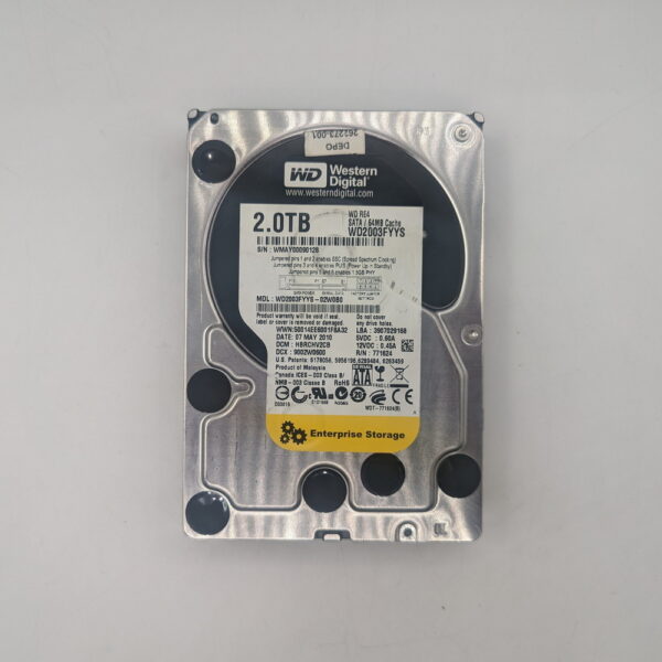 Жесткий диск WD2003FYYS, WD, 2 Тб, SATA, 3.5